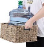 HOONEX Large Wicker Baskets for Storage, Seagrass Baskets - Image 3