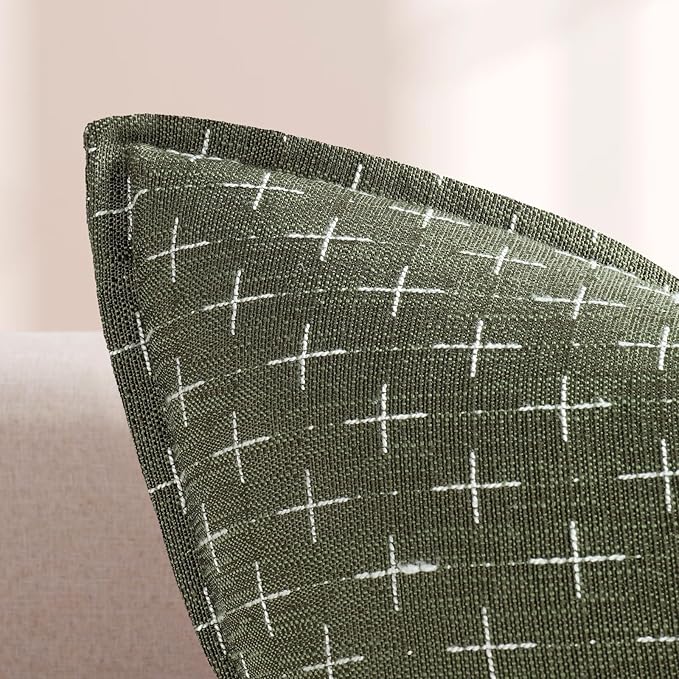 ZWJD Pillow Covers 18x18 Set of 2 Soft Polyester Textured Pillow Covers - Image 2