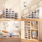 Secret Space 12 Pack Large Shoe Organizer Storage Boxes - Image 6