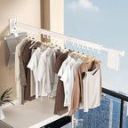 Wall Mounted Collapsible Clothes Drying Rack, Space-Saving Laundry Drying Rack - Image 3
