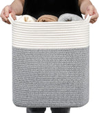 Medium and Large Woven Basket//With Handle, Used by Laughbird