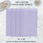 VOOVA & MOVAS Purple Hand Towels, Hand Towels - Image 4