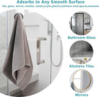 Suction Cup Hooks for Shower, Removable No Drill Towel Hooks, Upgraded 15 lbs - Image 4