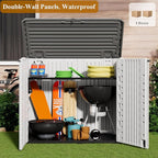 ZZM 4x3FT Heavy-Duty Outdoor Storage Shed | 34 Cu.Ft Waterproof Resin Cabinet - Image 2
