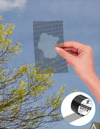 Wohohoho Window Screen Repair Tape, 3 in X 20 FT Black Screen Patch Repair Kit - Image 2