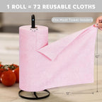 Matthew Microfiber Cleaning Cloth Roll 72Pack Reusable Paper Towels&Washable - Image 5