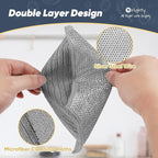 Orighty Multipurpose Wire Dishwashing Rag 12 Pcs, Upgraded Double-Layer - Image 6