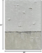 NANKAI Hand Painted Grey and White art Canvas Paintings Minimalist Abstract Oil - Image 8