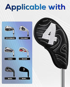 Big Teeth Golf Club Covers Full Set Driver Headcover Fairway Wood Hybrid Golf - Image 5