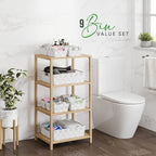Baskets For Organizing Set Of 9 White - Image 5