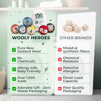 No More Dryer Sheets! Reusable Wool Dryer Balls XL 6-Pack - Image 7