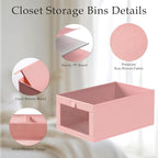 Criusia 4 Pack Linen Closet Organizers and Storage, Closet organizer Large - Image 4