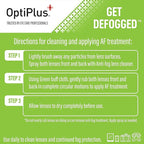 OptiPlus Anti-Fog Lens Cleaning Spray Kit l Cleaning Spray and Microfiber Cloth - Image 2