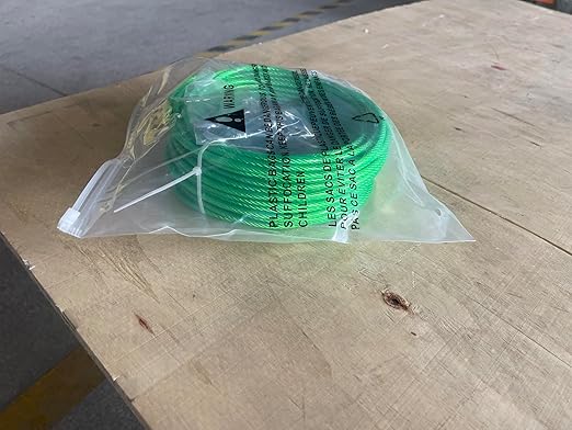 3/16" Wire Rope, 100 Ft PVC Coated Wire Cable Metal Steel Cable Trellis Kit - Image 13