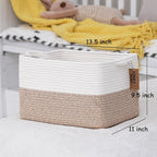 COMFY-HOMI 3-Pack Cotton Rope Woven Basket - Image 4