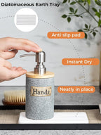 Hand and Dish Soap Dispenser Set, Ceramic Kitchen Soap Dispenser - Image 6