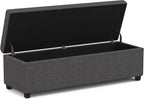 SIMPLIHOME Avalon 54 inch Wide Contemporary Rectangle Extra Large Storage - Image 4