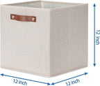 Temary Cube Storage Bins 12 Inch Storage Cubes 4PCs Fabric Organizer Bins Boxes - Image 2