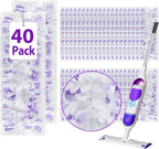 40 Count ‌Disposable Heavy-Duty Power Mop Pads Refills by Unknown