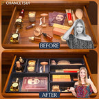 9 Pcs Stackable Drawer Organizer Trays Set, Desk Drawer Organizer Office. - Image 6