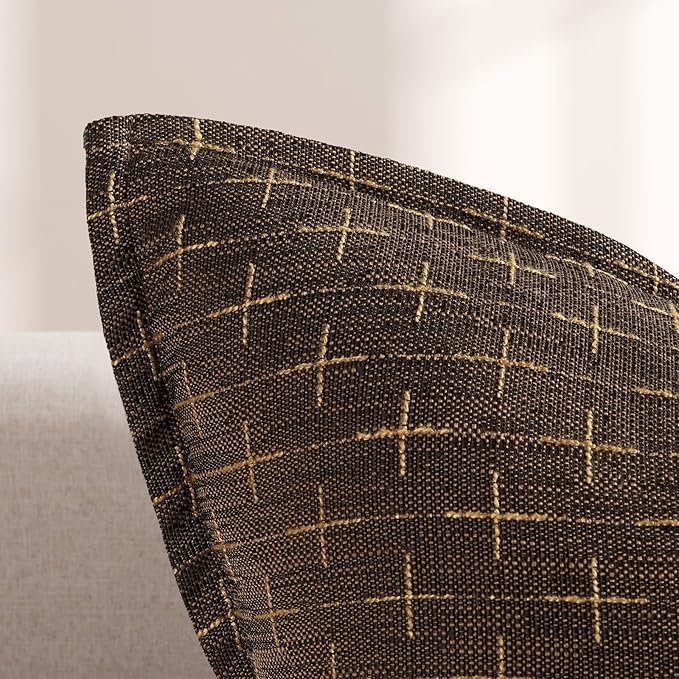 ZWJD Pillow Covers 22x22 Set of 2 Soft Polyester Textured Pillow Covers - Image 2