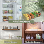 BALEINE Clear Plastic Storage Bins, Pantry Organization, BPA Free Stackable - Image 7