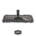 SWOPT 18” Microfiber Dust Mop + 60" Steel Handle, Combo — Dust Mop Head - Image 3