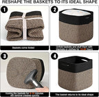 11 Inch Cube Storage Bins, Storage Cube Organizer Bins, Woven Cotton Rope - Image 7
