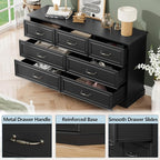 7 Drawer Dresser for Bedroom, Rustic Farmhouse Dresser - Image 5