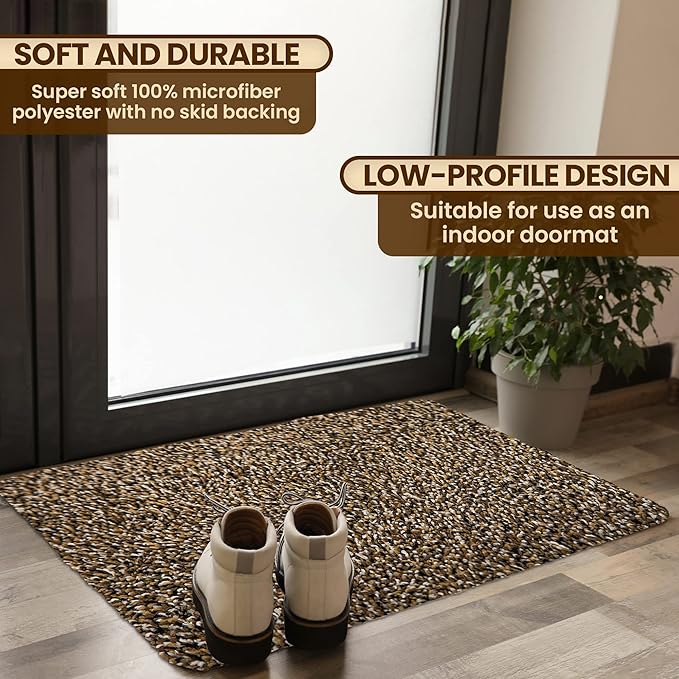 Premium Microfiber Indoor Door Mat – 32"x48" Washable Entry Mat, Waterproof - Image 2