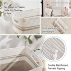 OIAHOMY Laundry Hamper-Laundry Basket, Tall Cotton Storage Basket - Image 4