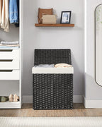 SONGMICS Laundry Hamper with Lid, 110L Clothes Hamper with 2 Removable Liner - Image 9