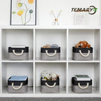 Temary Fabric Storage Baskets 6 Pcs Small Cloth Basket - Image 6