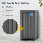 EAST OAK 31 Gallon Outdoor Trash Can | Waterproof Resin Garbage Can - Image 3
