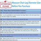 Rectangle U Shaped Chair Leg Tips Caps - Image 5