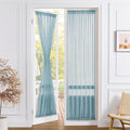 Tollpiz Sheer Door Curtains Closet Linen Textured Curtain Sheers Doorway Light by Tollpiz