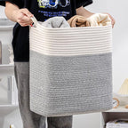 Medium and Large Woven Basket//With Handle, Used - Image 2
