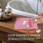 2 Pack Soap Bag Gentle Roughness, Bar Soap Pouch Saver Pocket, Body Scrubber - Image 4