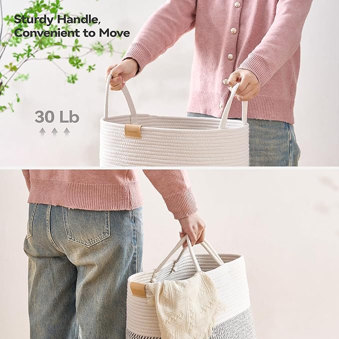 Laundry Hamper 62L, Large Laundry Basket - Image 4