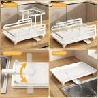 Dish Drying Rack Large 2 Tier Carbon Steel Dish Rack - Image 5