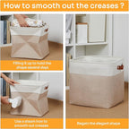 DULLEMELO Fabric Storage Cubes, 13 inch Cube Stroage Bins - Image 5