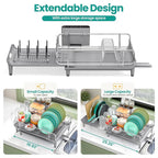 Expandable Dish Drying Rack, Foldable Dish Rack - Image 2