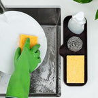 Zulay Kitchen Large Silicone Sponge Holder – Flexible Sink Organizer Tray - Image 3