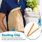PATIKIL Sealing Clips 4.3 Inch, 10 Pack Reusable Plastic Bag Clip Clamp Sealer - Image 5
