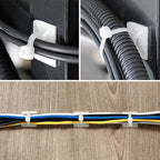 Strong Back-Glue Self Adhesive Cable Zip Tie Mounts Kit - Image 5