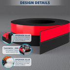 Heavy-Duty 20 ft x 3 in Weather Stripping, Extra Thick 2mm Door Draft Stopper - Image 4
