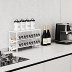 Expandable, Adjustable Spice Rack kitchen Organizer, Metal Pantry Storage - Image 2