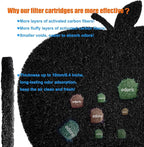 12-Pack Universal Trash Can Odor Absorbing Filters, Activated Charcoal - Image 4