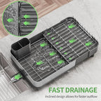 Expandable Dish Drying Rack, Foldable 304 Stainless Steel Dish Rack - Image 4