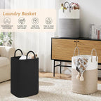 Laundry Basket, Woven Cotton Rope Laundry Hamper, 60L Versatile Storage - Image 4